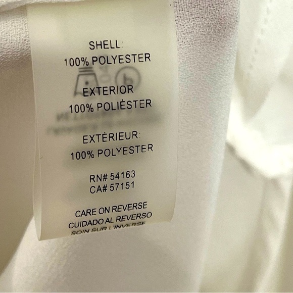 Tommy Hilfiger classy gold button sheer pullover blouse lined long sleeve. M - Picture 7 of 7